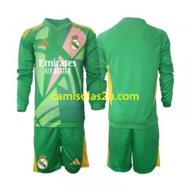 Camisolas de futebol Real Madrid Guarda Redes Criança Equipamento 3ª 2024/25 Manga Comprida